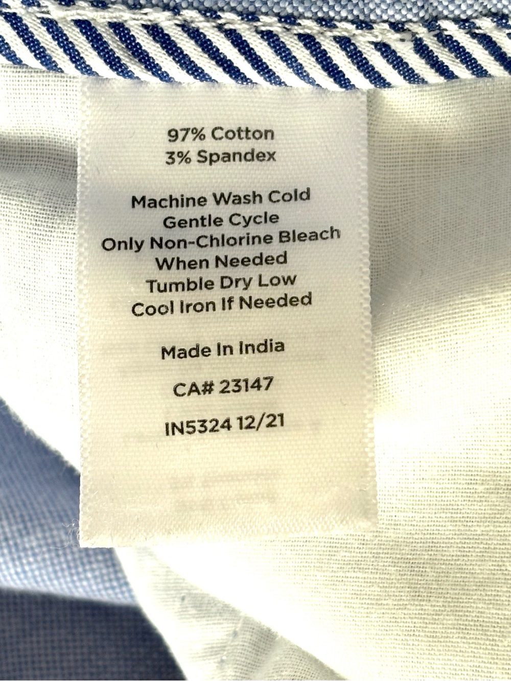 Talbots Relaxed Chino Shorts Chambray Size 18W - Picture 5 of 5